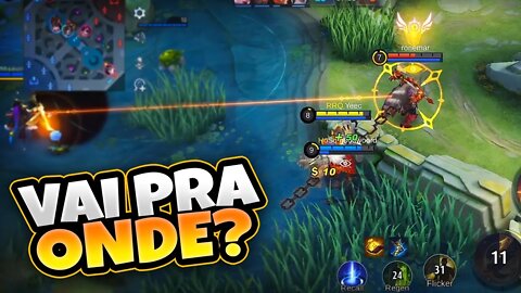 NEM O TOP BR AGUENTOU ESSE PUXÃO MENTIROSO | MOBILE LEGENDS