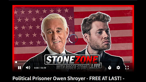 Political Prisoner Owen Shroyer - FREE AT LAST! - Joins Roger Stone