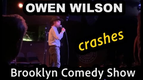 Owen Wilson caught doing stand-up comedy!