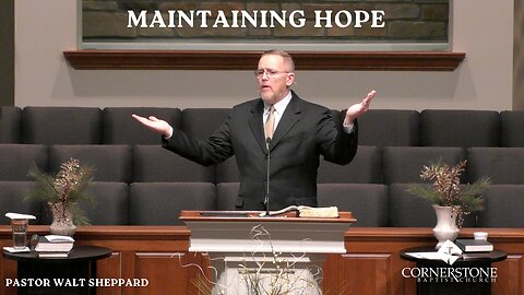 Maintaining Hope--Sun am--January 1, 2023