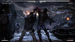 Mortal Kombat X: Johnny Cage (Stunt Double) vs Takeda (Ronin) - 1440p No Commentary