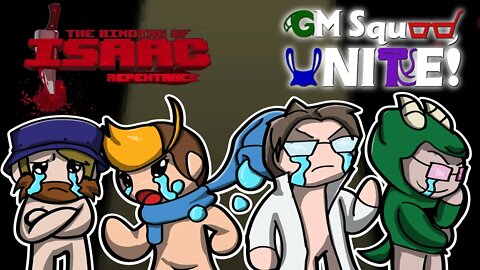 Crying in a basement with friends | Binding of Isaac Repentance