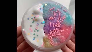 SATISFYING UNICORN SLIME IN A JAR