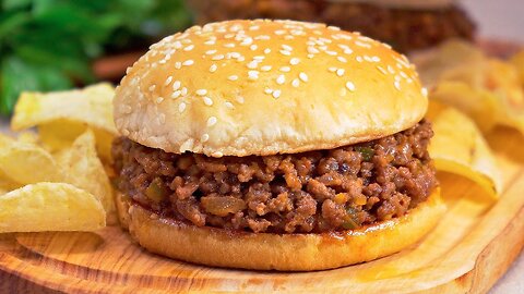 The Best HOMEMADE SLOPPY JOE Burger. Recipe by Always Yummy!