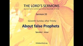 Jesus preaching (33) About false Prophets