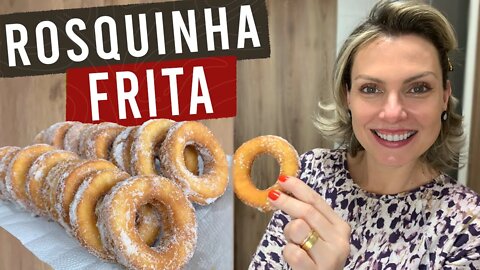 ROSQUINHA CASEIRA FRITA - DERRETE NA BOCA - CAFÉ DA MANHÃ DELICIOSO