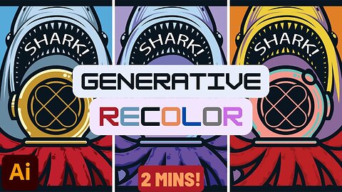 Generative Recolor Comes To Adobe Illustrator! Make Your Colors Pop With Text Prompts!