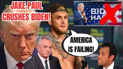 BOXER, YOUTUBER JAKE PAUL SAYS JOE BIDEN'S AMERICA IS FAILING! WILL PLATFORM 2024 CANDIDATES!