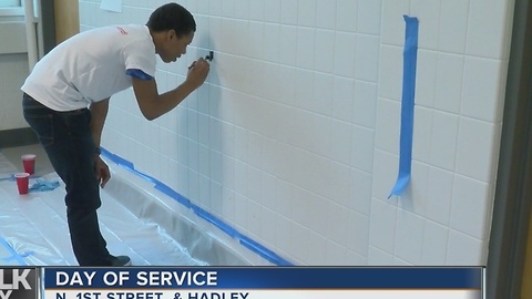 Hundreds of volunteers gather at Rufus King Middle School for Martin Luther King Jr. Day