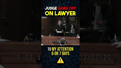 "Judge Gets Angry at Lawyer in Courtroom Showdown! 😡👨‍⚖️"