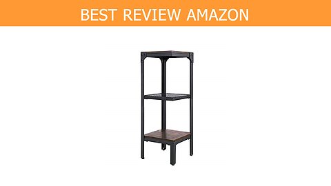 FIVEGIVEN Industrial Bookshelf Bookcase Espresso Review