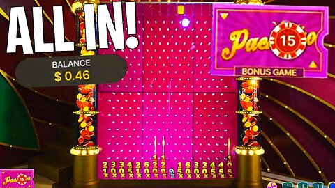 HUGE ALL IN BET ON CRAZY TIME HITS 3X PACHINKO! (LIVE GAMESHOW)