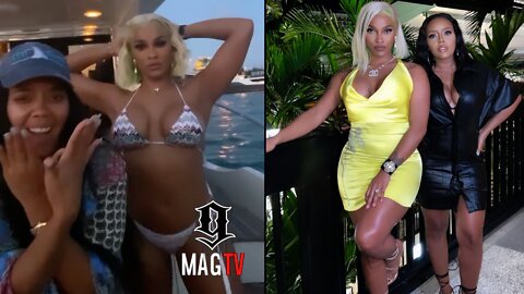 Joseline & Angela Simmons Hang Out In Miami! 🛥