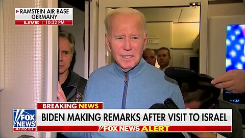 Biden Says He "Can Understand" Why Some Democrats Blame Israel For Gaza Hospital Blast