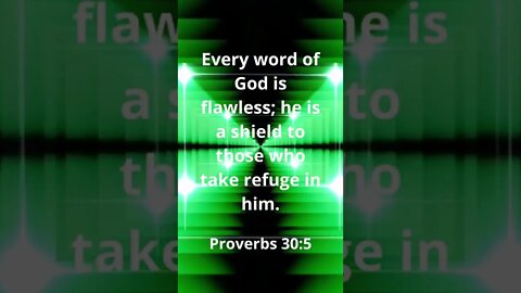 THE WORD OF GOD IS FLAWLESS! | MEMORIZE HIS VERSES TODAY | Proverbs 30:5