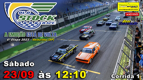 🔴 OLD STOCK RACE | Corrida 1 | 6ª Etapa 2023 | Velocitta (SP) | Ao Vivo