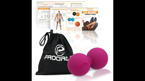 Sports Medica Doctor Developed LacrossePeanut Massage Balls - SingleDouble Balls for Trigger...