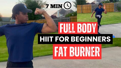 7 Min Beginners CARDIO HIIT Workout (No Equipment)