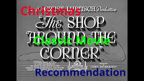 The Shop Around the Corner: A Holiday Classic Movie Recommendation