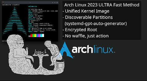 Arch Linux 2023 ULTRA fast install method