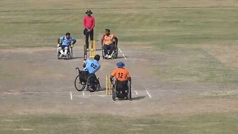 साहिल की तूफानी पारी Great Fifty Knock by Sahil Wheel Chair #cricket #doodland #karmcricketshorts