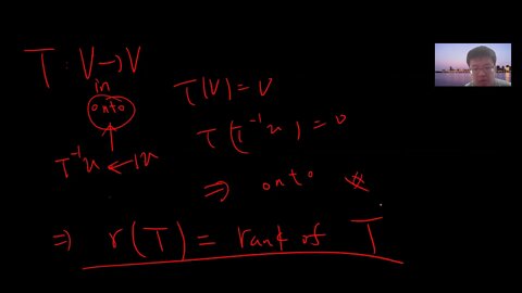 Linear algebra: The property of rank