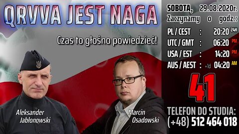 QRVVA JEST NAGA - Czas to głośno powiedzieć! - Olszański, Osadowski NPTV (29.08.2020)