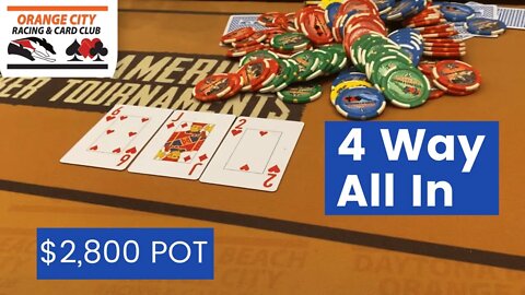 FOUR WAY ALL IN - Kyle Fischl Poker Vlog Ep 64