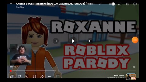 Reacting To Arizona Zervas - Roxanne (Roblox Jailbreak Parody) [Roblox Music Video]