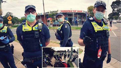 Mask Police Tyrannize Aussies | "What's Your Reason For Being Out Today?" | Marty Focker Reports