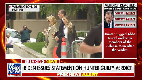 Hunter Biden, First Lady Leave Court After Conviction On Gun Charges