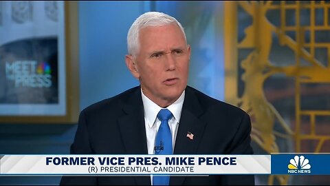 Mike Pence Won't Say If He'll Drop Out Of Presidential Race