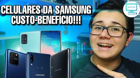 TOP 5 MELHORES CELULARES SAMSUNG EM 2020! (do mais barato ao mais caro) - ListaTech #5