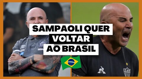 Sem clube Sampaoli quer voltar para o futebol Brasileiro #shorts