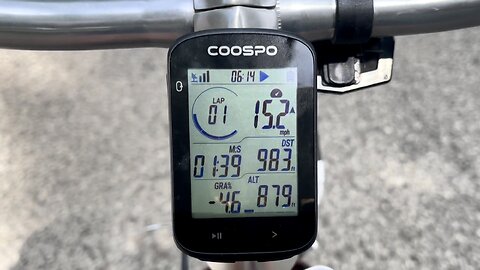 GPS Bike Computer, Wireless Cycling Computer, Bluetooth 5.0 ANT+ Bike Speedometer Odometer