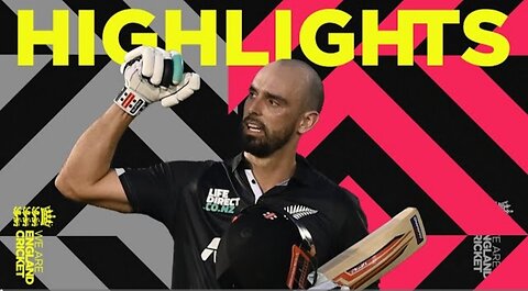 Mitchell _ Conway Hit Hundreds _ Highlights - England v New Zealand _ 1st Men_s Metro Bank ODI 2023