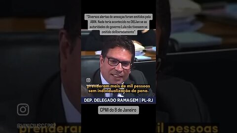 Deputado Ramagem na CPMI do 8 de janeiro PARTE 3