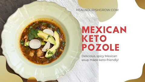 Keto Pozole, Spicy Mexican Soup Made Low Carb!