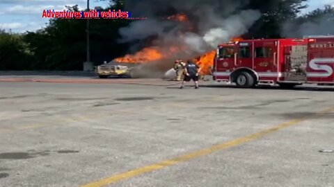 Hot Shot Truck ON FIRE Dodge Ram Cummins