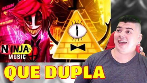 REACT O Nosso Trato Alastor e Bill Cipher Ninja Feat. Papyrus da Batata - MELHOR DO MUNDO