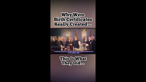 Birth certificates & The enslavement plan