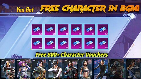 FREE 900 CHARACTER VOUCHER & LAITH CHARACTER ( BGMI & PUBG - SAMSUNG, A3,A5,A6,A7,J2,5,J7,S5,S6