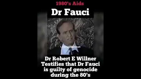 DR. ROBERT WILLNER : ACCUSED FAUCI OF GENOCIDE 30 YEARS AGO (1:09)