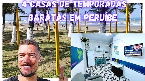 PERUÍBE SP 4 CASAS INTEIRAS BARATAS FINAIS DE SEMANA E TEMPORADA