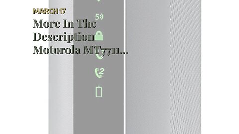 More In The Description Motorola MT7711 24X8 Cable Modem/Router with Two Phone Ports, DOCSIS 3....