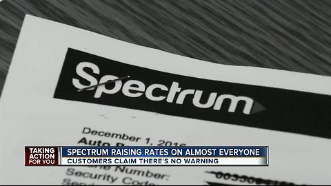 Spectrum raising rates on almost everyone; in some cases customers say they are shocked