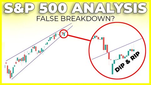 The Stock Market Dipped & Ripped (Was This A False Breakdown?) | SP500 Technical Analysis