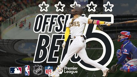 Daily Betting Tips of the OFFSIDE 5 - MLB EDITION May 15th