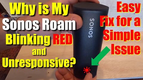 🔥Sonos Roam ● Blinking Red/Amber/Orange Light? Is it Dead? Easy Fix! ✅