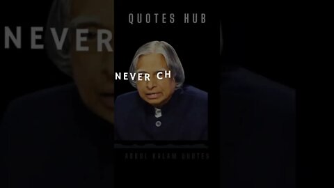 One of the Most Inspiring Quotes from APJ Abdul Kalam || #quotes || #shorts